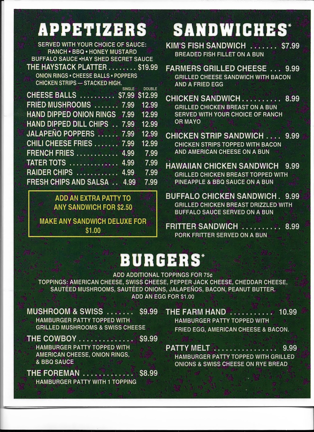 The Hay Shed | restaurant | 503 Washington St, Gayville, SD 57031, USA | 6054510104 OR +1 605-451-0104