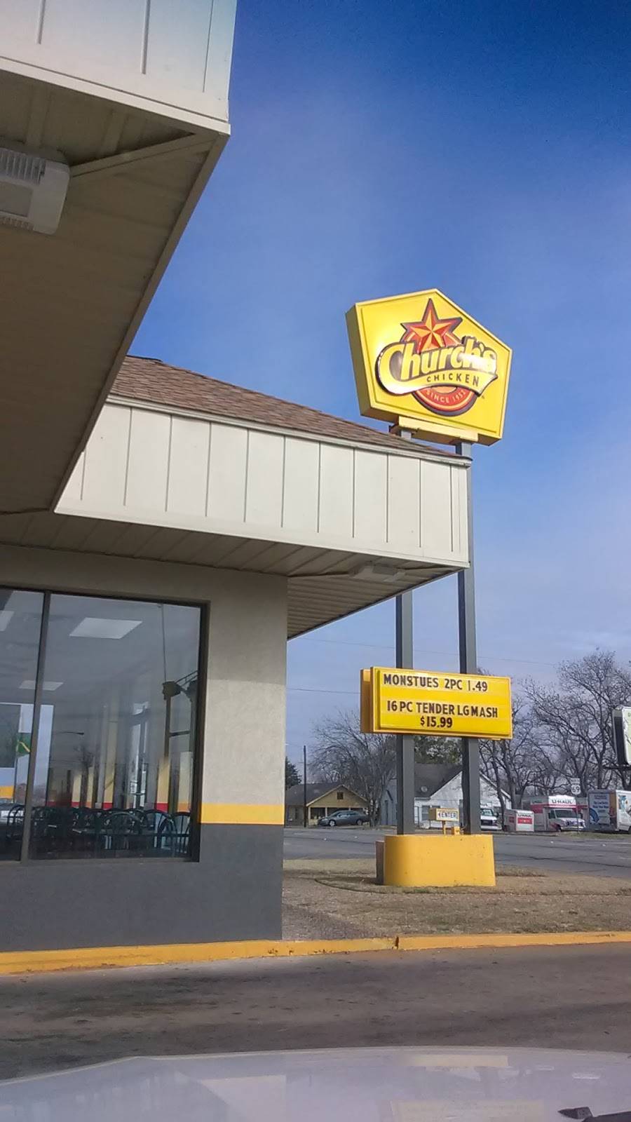 Churchs Chicken | restaurant | 501 N Austin Ave, Denison, TX 75020, USA | 9034659689 OR +1 903-465-9689