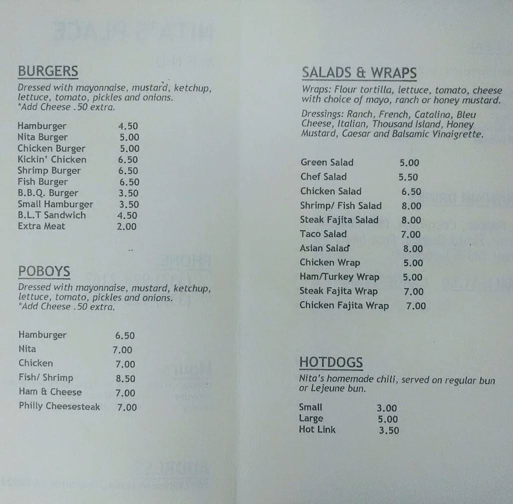 Nitas Place | restaurant | 106 Chitimacha Loop Rd, Jeanerette, LA 70544, USA | 3379232167 OR +1 337-923-2167