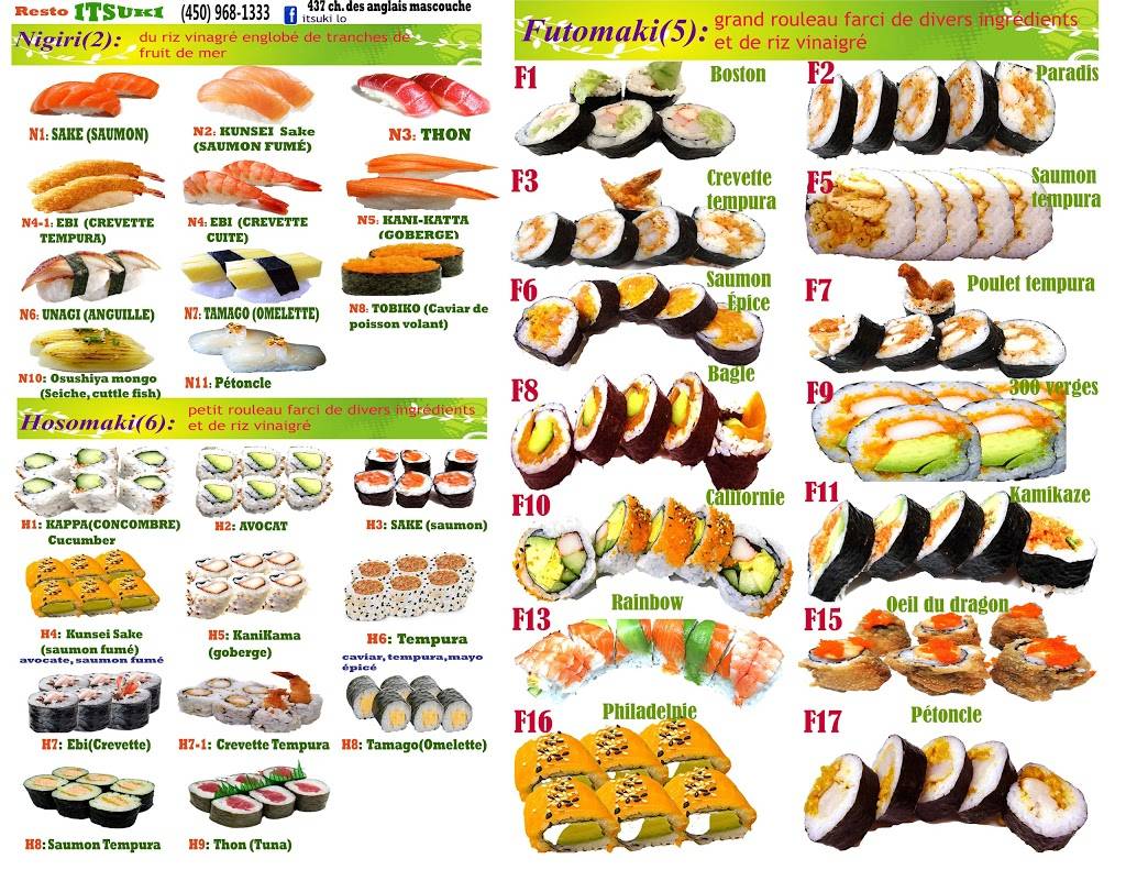 Itsuki | restaurant | 437 Chemin des Anglais, Mascouche, QC J7L 3P9, Canada | 4509681333 OR +1 450-968-1333