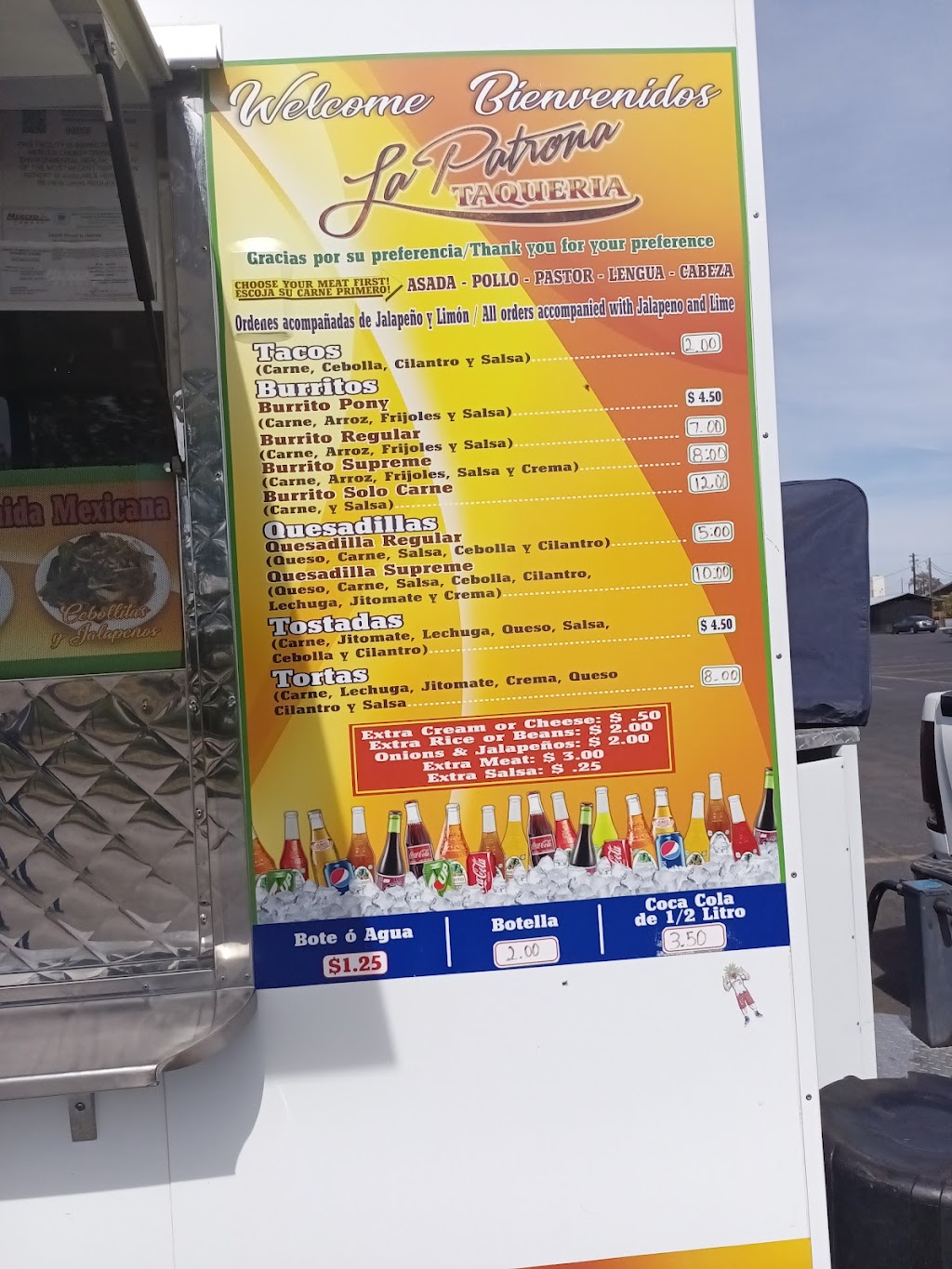 La Patrona Taqueria | restaurant | 1930 Airdrome Entry, Atwater, CA 95301, USA | 2095828256 OR +1 209-582-8256