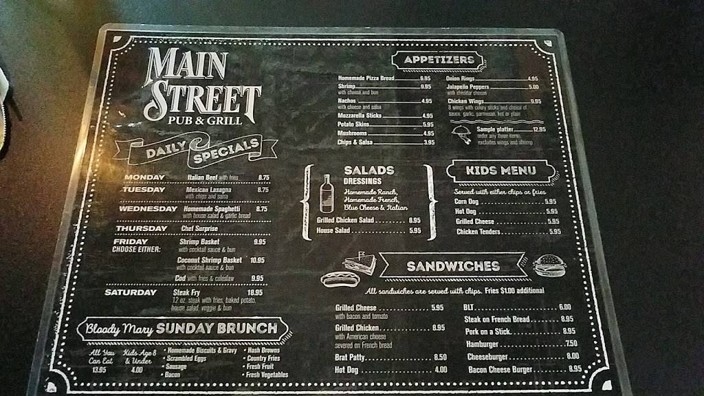 Main Street Pub and Grill | restaurant | 1 N Main St, Sandwich, IL 60548, USA | 8155702315 OR +1 815-570-2315