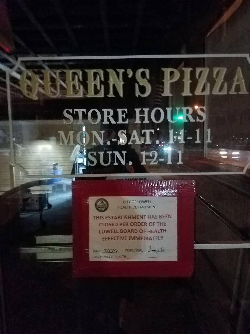 Queens Pizza | restaurant | 287 Chelmsford St, Lowell, MA 01851, USA | 9784528606 OR +1 978-452-8606