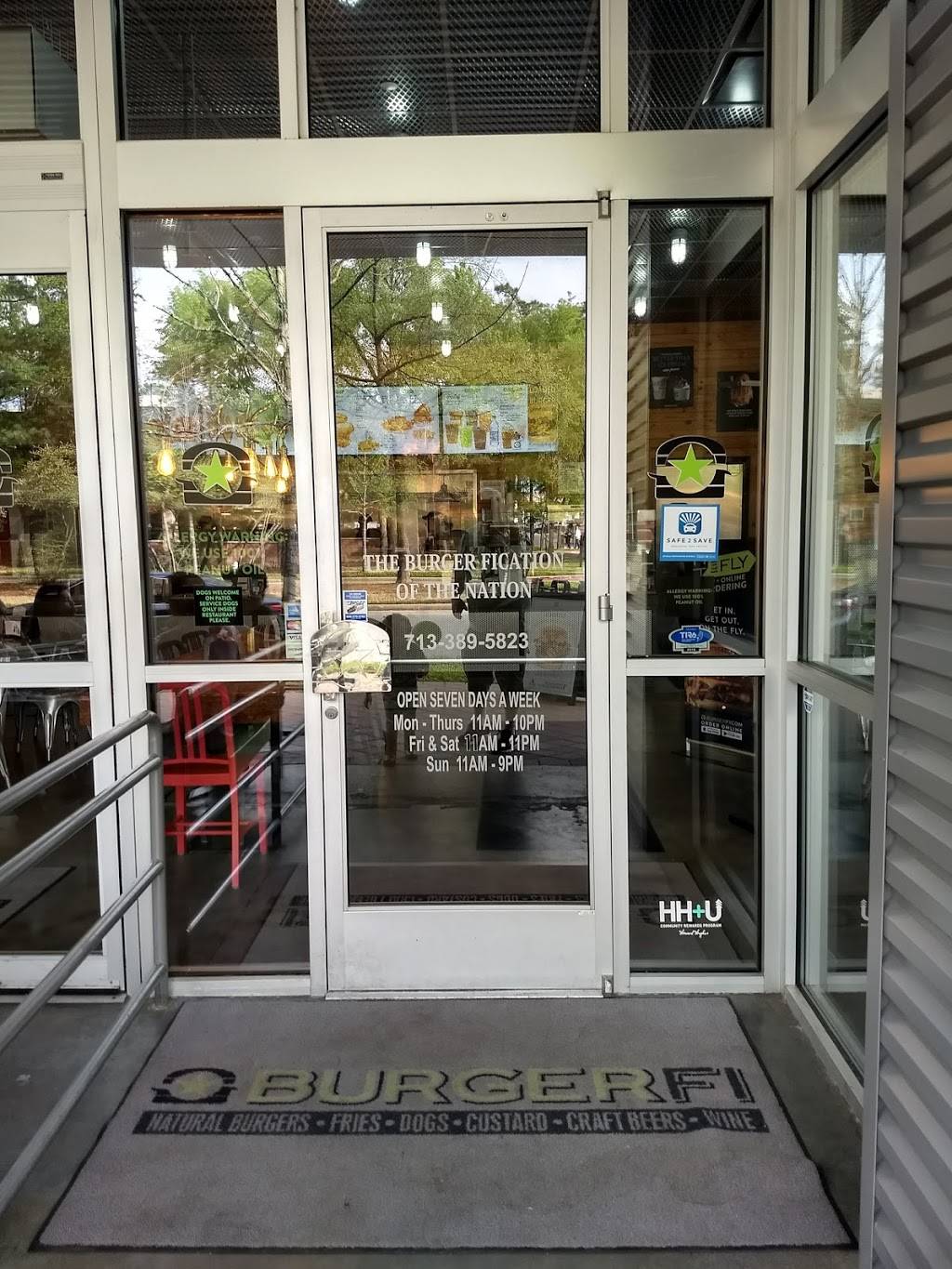 BurgerFi | restaurant | 1501 Lake Robbins Dr, The Woodlands, TX 77380, USA | 7133895823 OR +1 713-389-5823