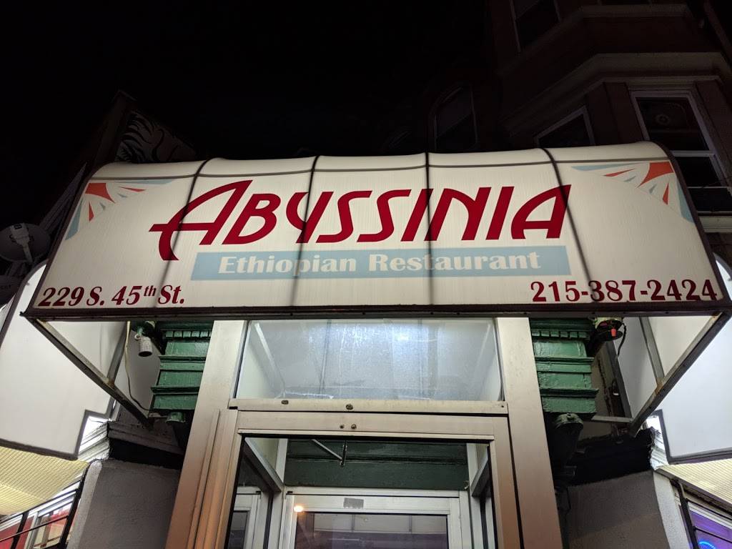 Abyssinia Restaurant | restaurant | 229 S 45th St, Philadelphia, PA 19104, USA | 2153872424 OR +1 215-387-2424