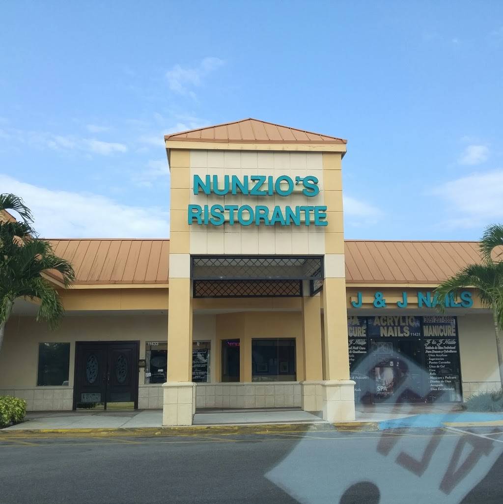 Nunzios Ristorante | restaurant | 11433 SW 40th St, Miami, FL 33165, USA | 3052216091 OR +1 305-221-6091