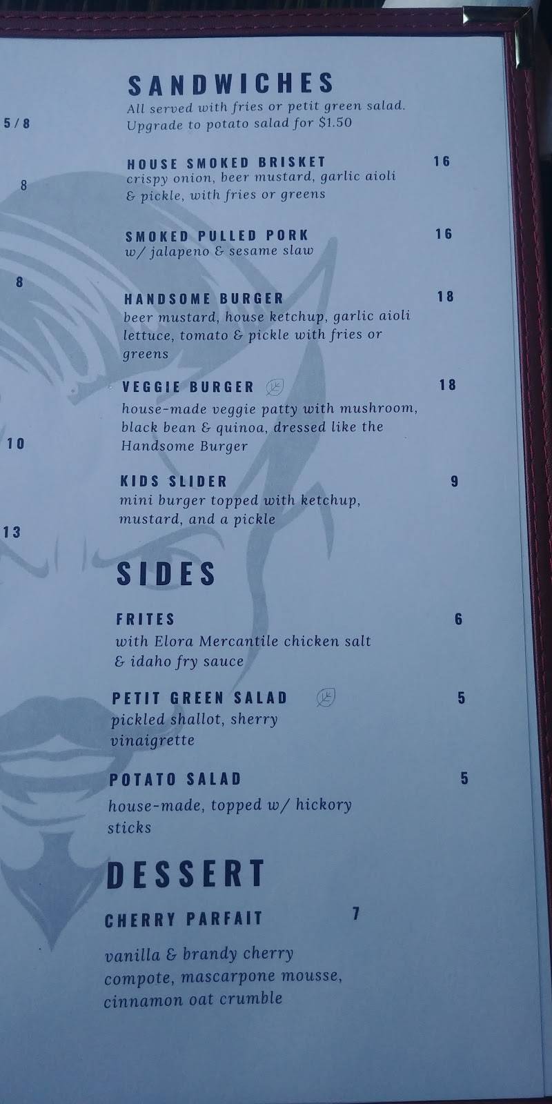 Handsome Devil Bistro | restaurant | 146 Metcalfe St, Elora, ON N0B 1S0, Canada | 2263841000 OR +1 226-384-1000