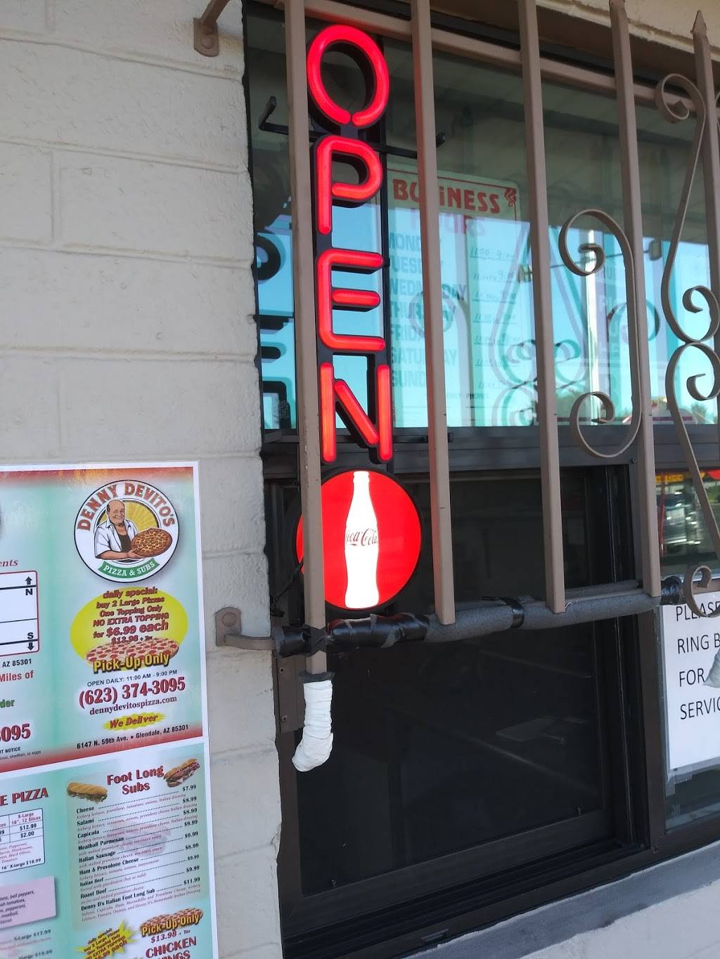 Denny DeVitos Pizza & Subs | restaurant | 6147 N 59th Ave, Glendale, AZ 85301, USA | 6233743095 OR +1 623-374-3095