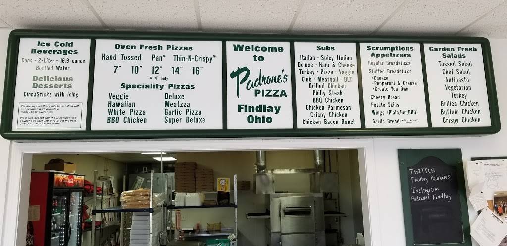 Padrones Pizza Findlay | restaurant | 908 Tiffin Ave, Findlay, OH 45840, USA | 4194270320 OR +1 419-427-0320