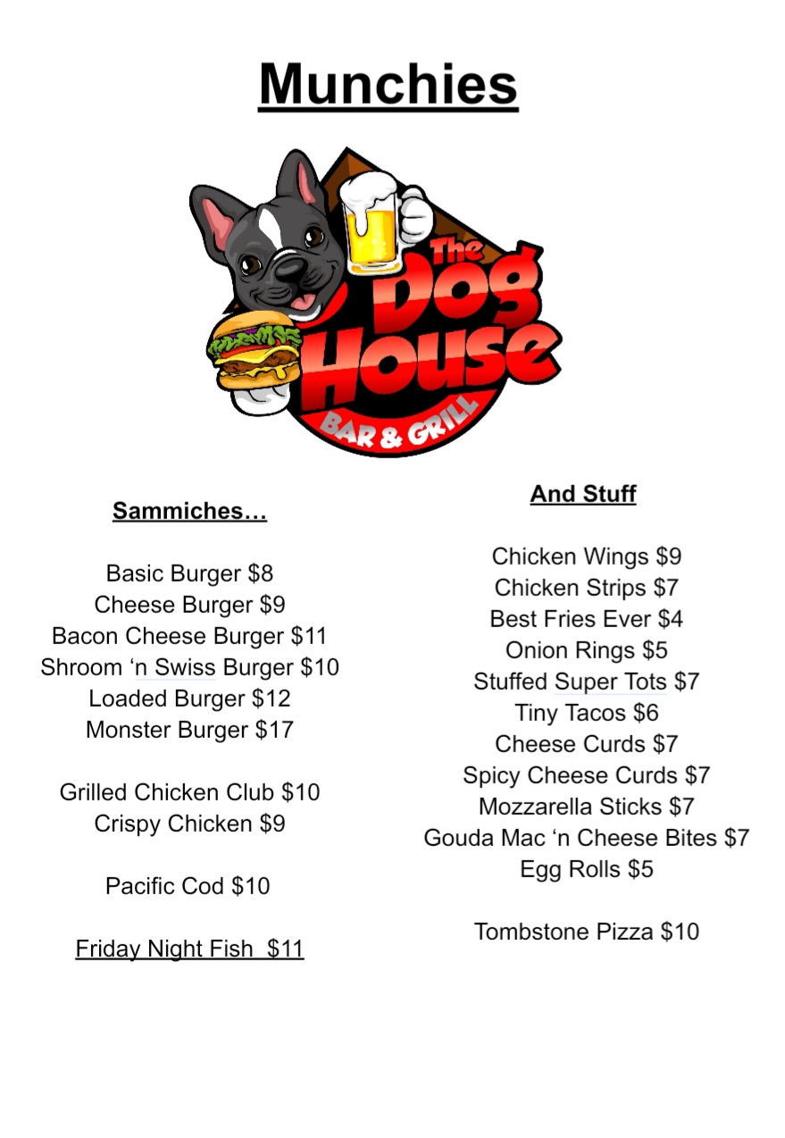 The Dog House Bar & Grill | restaurant | 117 S 1st St, Mt Horeb, WI 53572, USA | 6084377725 OR +1 608-437-7725