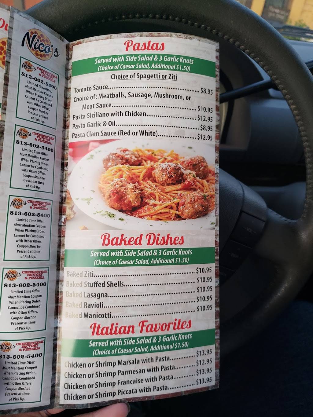 Nicos Cheesesteak Factory & Pizzeria | restaurant | 5830 Gall Blvd, Zephyrhills, FL 33542, USA | 8136025400 OR +1 813-602-5400