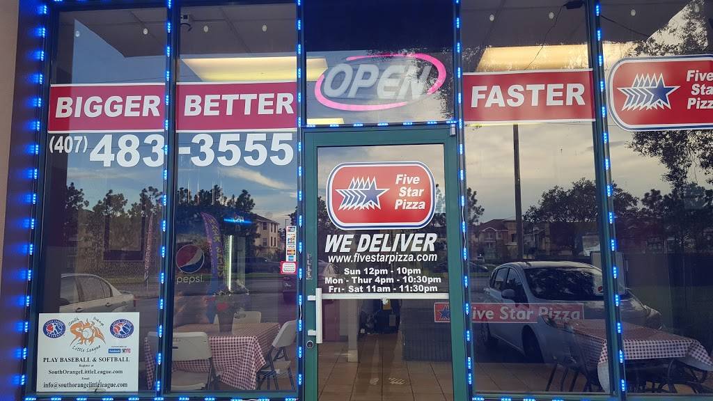 Five Star Pizza | restaurant | 500 E Osceola Pkwy, Kissimmee, FL 34744, USA | 4074833555 OR +1 407-483-3555