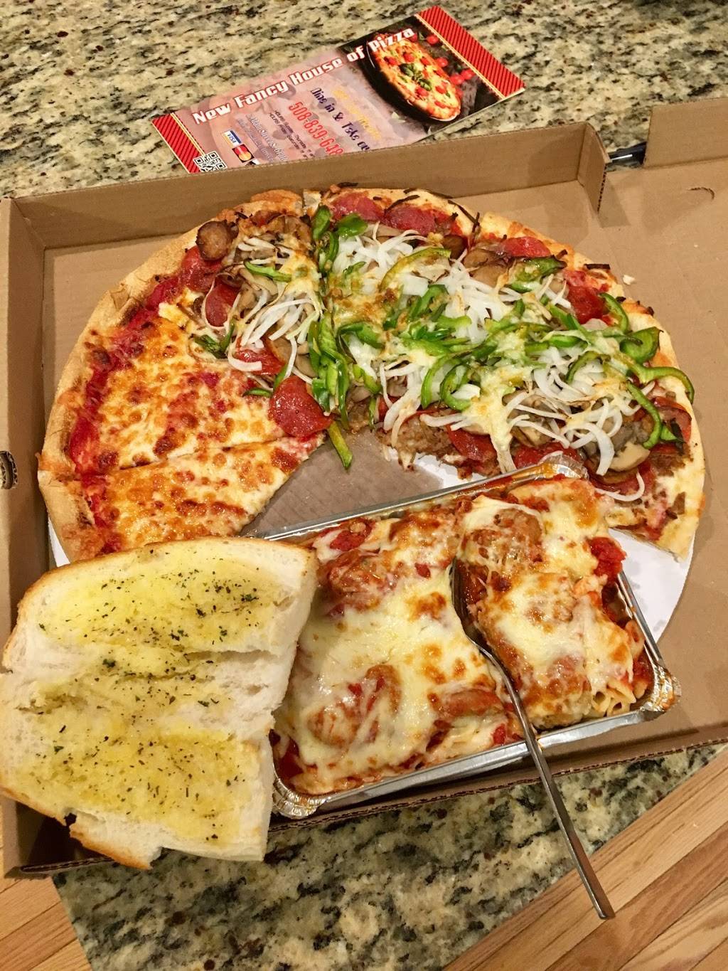 New House Of Fancy Pizza | restaurant | 3 Main St, South Grafton, MA 01560, USA | 5088396488 OR +1 508-839-6488