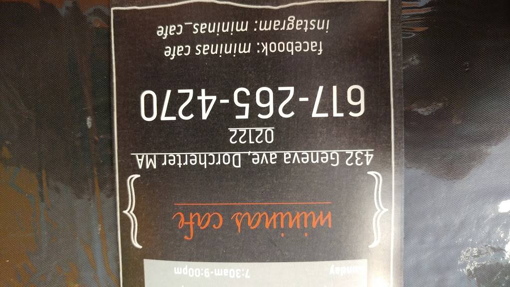 Minina Cafe | meal delivery | 432 Geneva Ave, Dorchester, MA 02122, USA | 6172654270 OR +1 617-265-4270