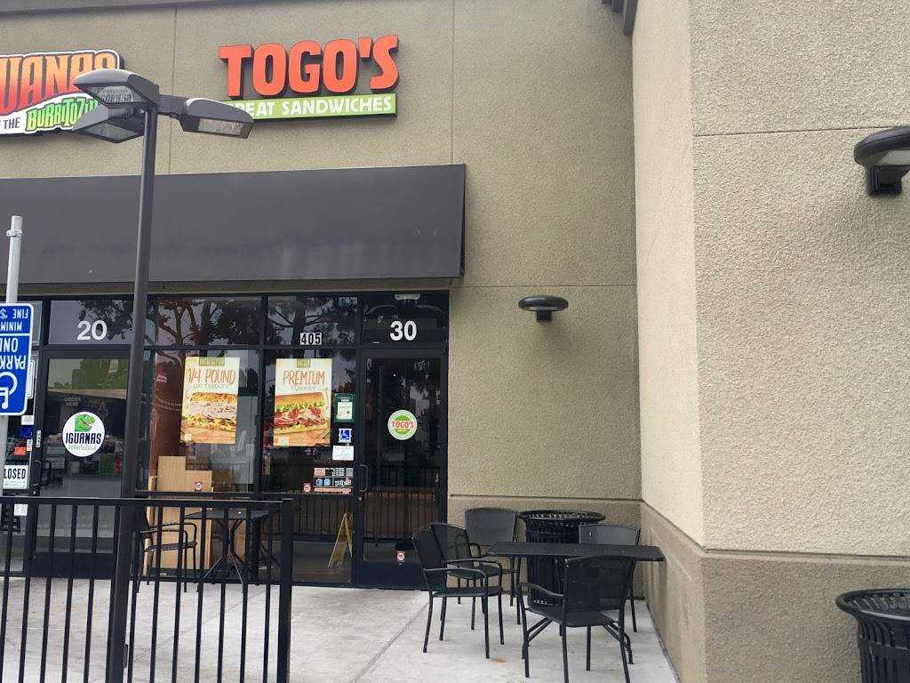 TOGOS Sandwiches | meal takeaway | 405 Saratoga Ave #30, San Jose, CA 95129, USA | 4082496440 OR +1 408-249-6440