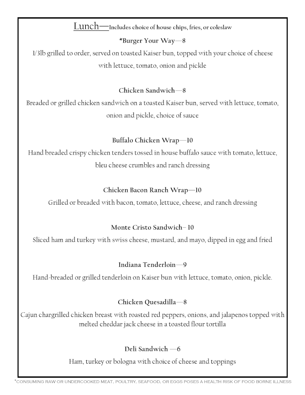 The 19th Hole | restaurant | 2225 N Lagro Rd, Marion, IN 46952, USA | 7656643937 OR +1 765-664-3937