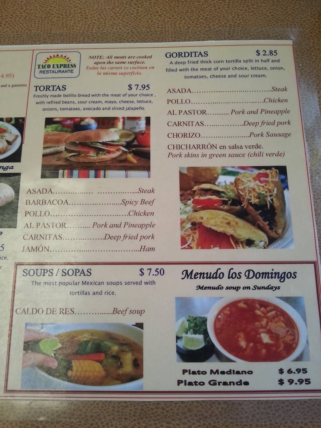 Taco Express Latinoamericana | restaurant | 1115 N Main St, Hopkinsville, KY 42240, USA | 2708878633 OR +1 270-887-8633