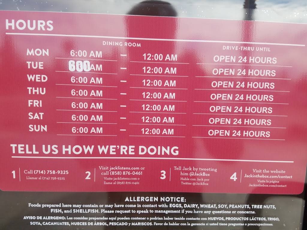 Jack in the Box | restaurant | 100 S State College Blvd, Anaheim, CA 92806, USA | 7147589325 OR +1 714-758-9325