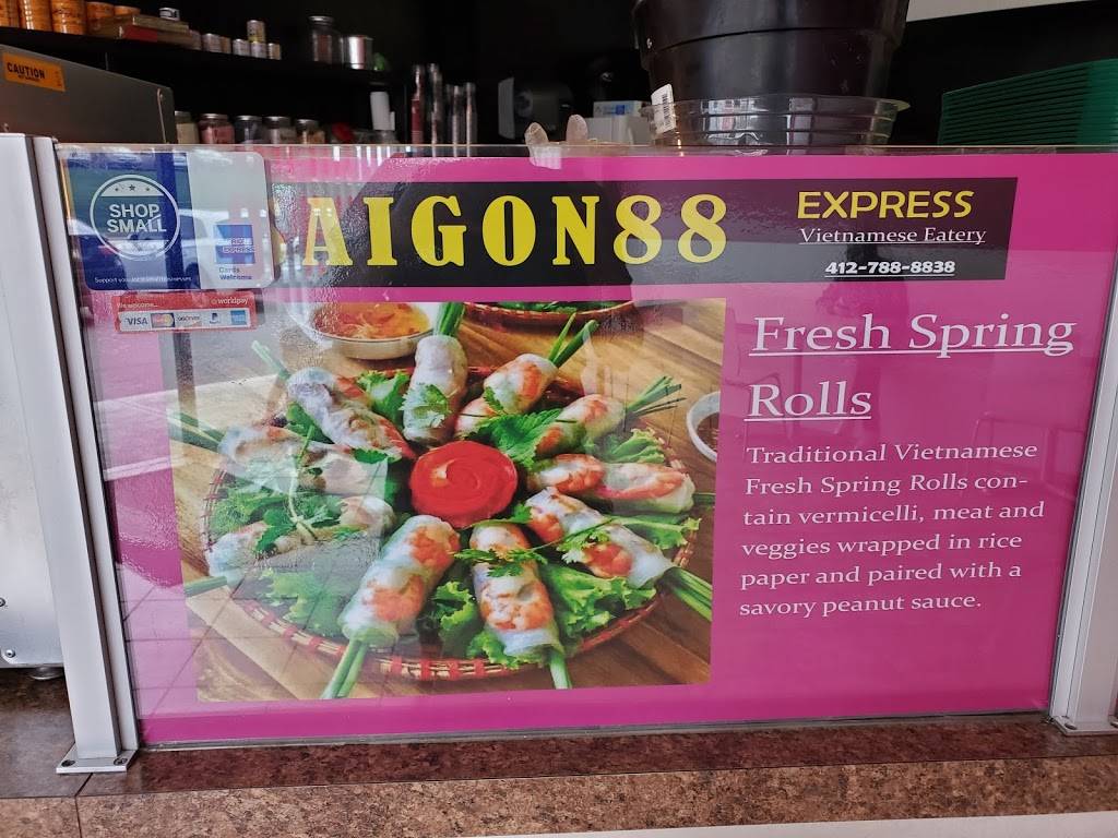 Saigon88 Express | restaurant | 5500 Steubenville Pike, McKees Rocks, PA 15136, USA | 4127888838 OR +1 412-788-8838