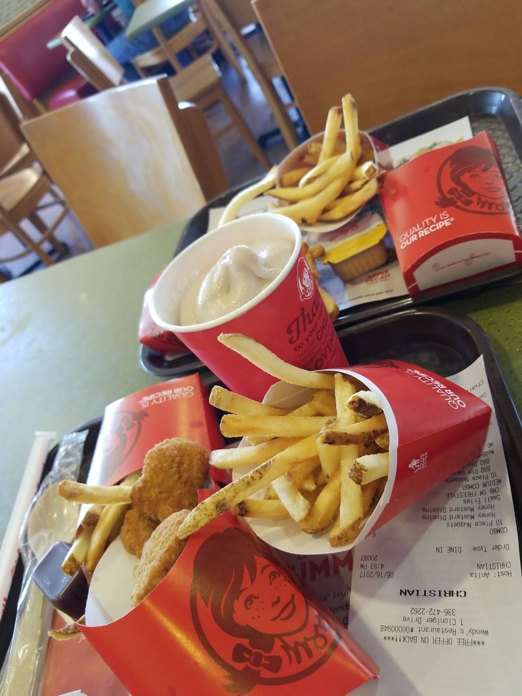 Wendys | restaurant | 1 Cloniger Dr, Thomasville, NC 27360, USA | 3364722262 OR +1 336-472-2262