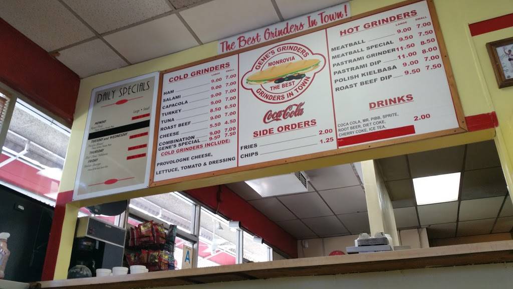 Genes Grinders | restaurant | 800 S Myrtle Ave, Monrovia, CA 91016, USA | 6263588016 OR +1 626-358-8016