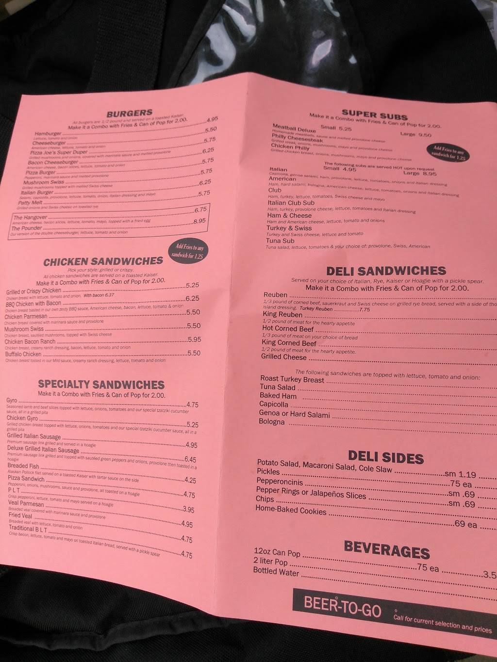 Pizza Joes & Deli | meal takeaway | 4260 Fulton Rd, Cleveland, OH 44144, USA | 2163984033 OR +1 216-398-4033