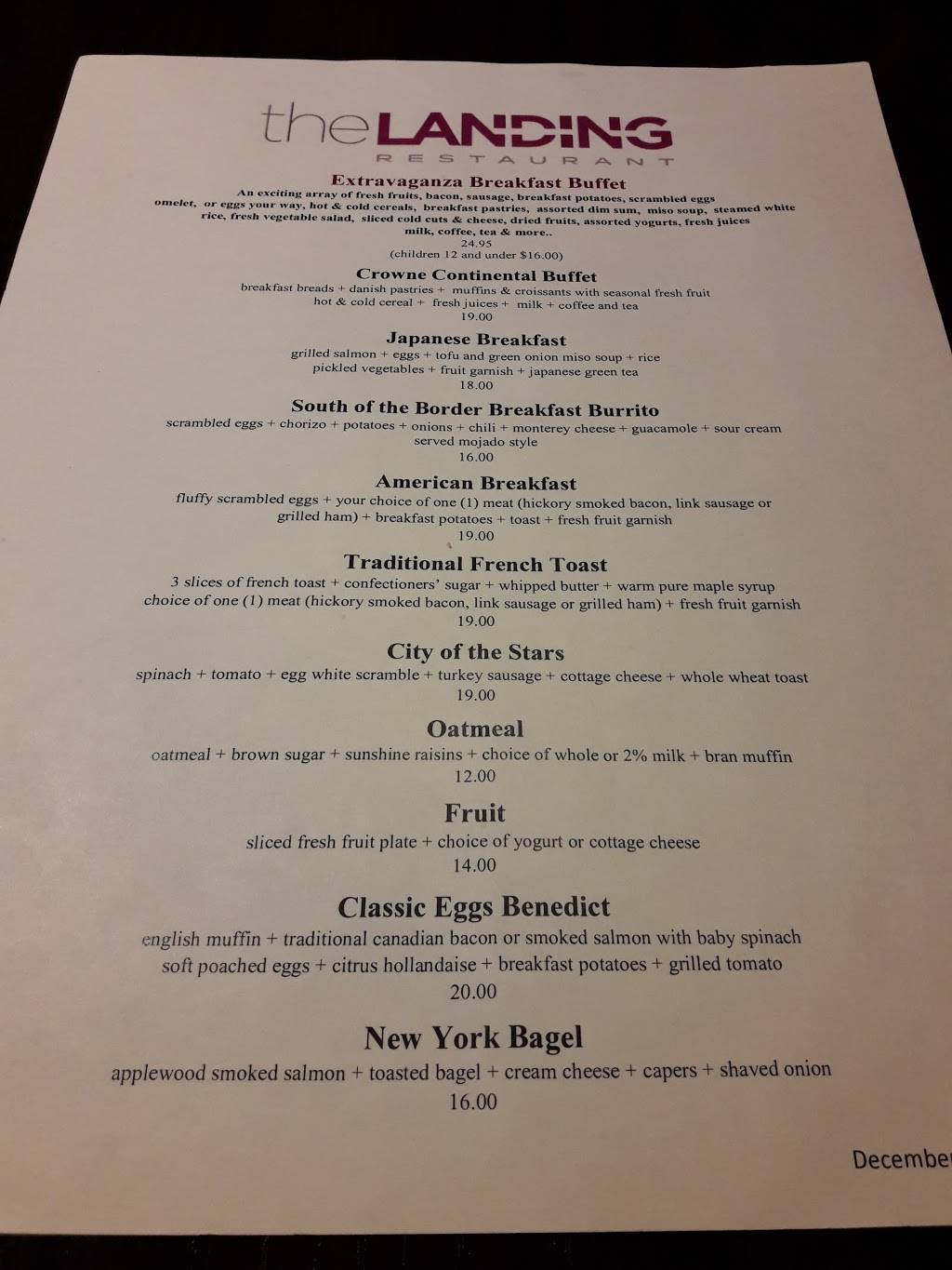 Landings Restaurant | restaurant | 9901 S La Cienega Blvd, Los Angeles, CA 90045, USA | 3106495151 OR +1 310-649-5151