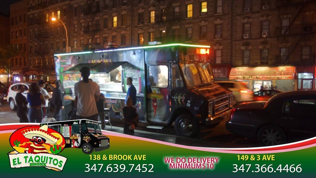 El Taquitos | restaurant | 138 Brook Ave, Bronx, NY 10454, USA | 3476397452 OR +1 347-639-7452