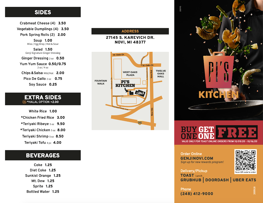 Pis Kitchen | restaurant | 27145 S Karevich Dr, Novi, MI 48377, USA | 2484129000 OR +1 248-412-9000