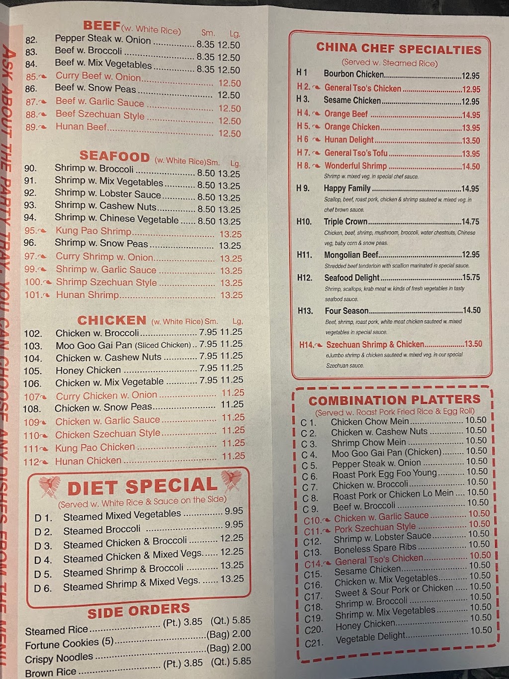 China Chef Of Sorrento | restaurant | 24430 FL-44, Eustis, FL 32736, USA | 3523572242 OR +1 352-357-2242