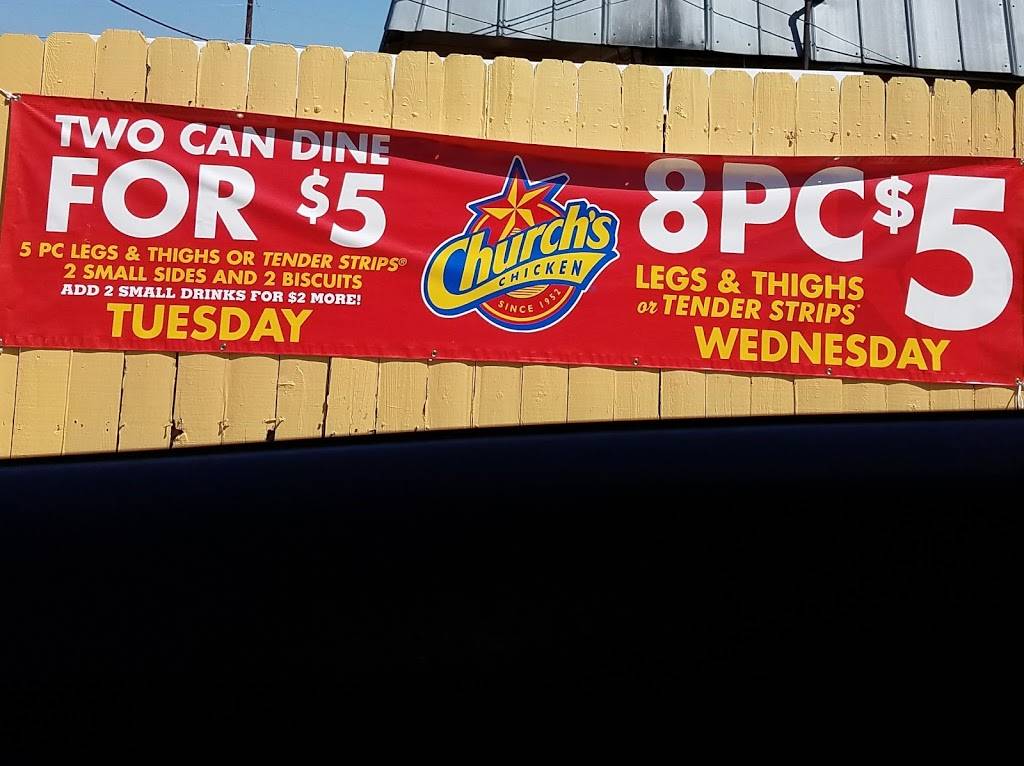 Churchs Chicken | restaurant | 2856 Culebra Rd, San Antonio, TX 78228, USA | 2104350645 OR +1 210-435-0645