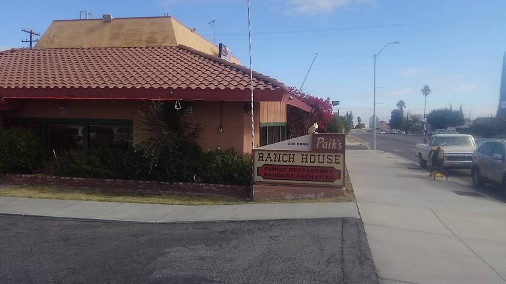 Paiks Ranch House | restaurant | 200 Kern St, Taft, CA 93268, USA | 6617656915 OR +1 661-765-6915