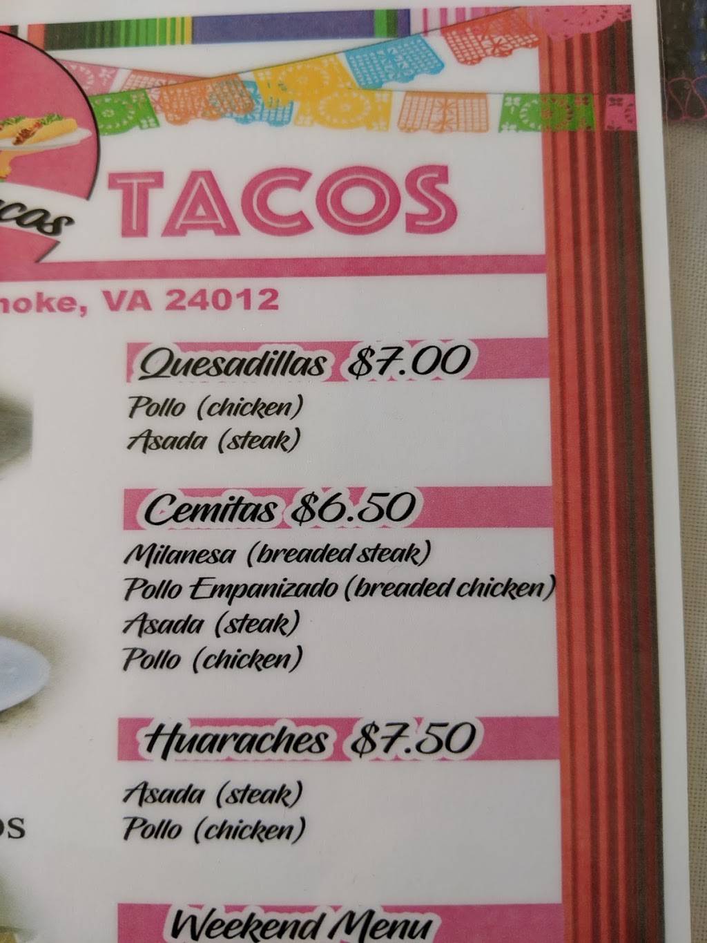 Lupitas Tacos | restaurant | 3150 Williamson Rd, Roanoke, VA 24012, USA | 5408924121 OR +1 540-892-4121
