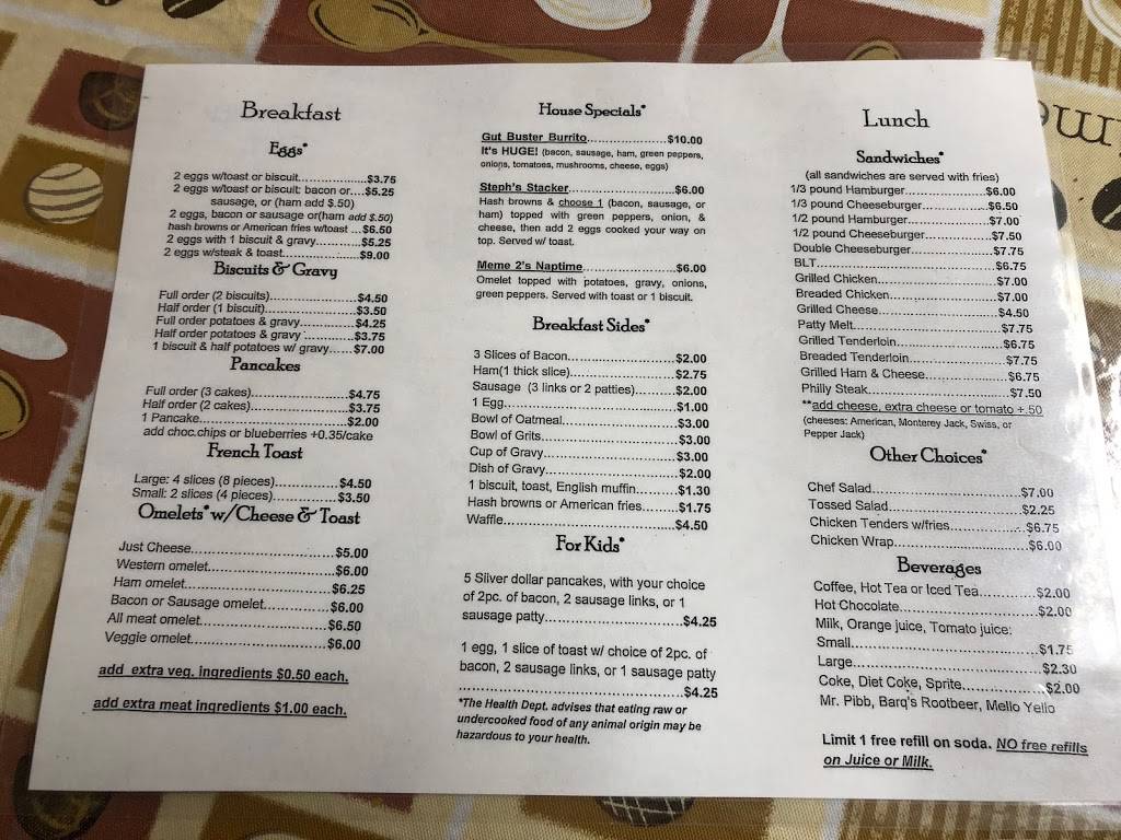 The Eye Opener Café | restaurant | 103 North St, Battle Ground, IN 47920, USA | 7654302495 OR +1 765-430-2495