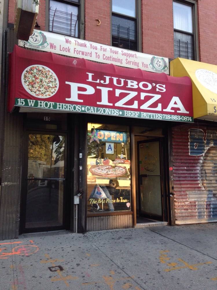 Ljubos Pizza | meal takeaway | 15 Westchester Square, Bronx, NY 10461, USA | 7188630874 OR +1 718-863-0874