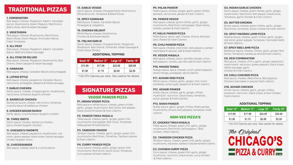 The Original Chicagos Pizza & Curry -Natomas | restaurant | 3291 Truxel Rd unit 25, Sacramento, CA 95833, USA | 9169091313 OR +1 916-909-1313