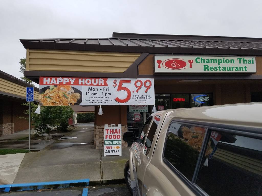 Champion Thai Restaurant | restaurant | 116 W Turner Rd ste a, Lodi, CA 95240, USA | 2093695131 OR +1 209-369-5131