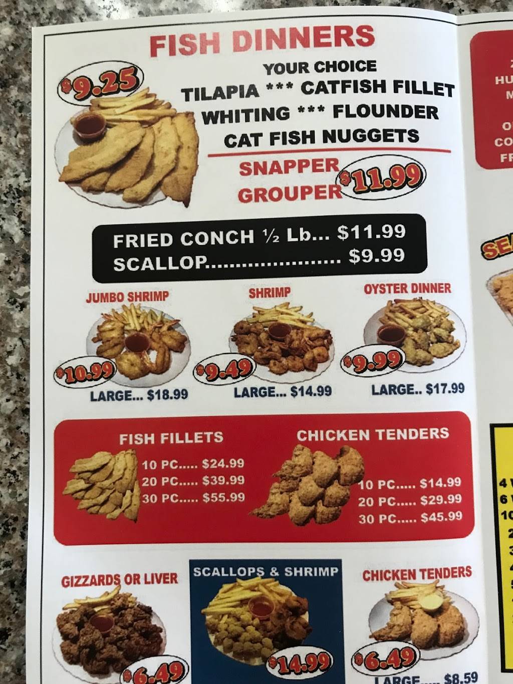 Hook Fish and Chicken | restaurant | 3710 W SW College Rd, Ocala, FL 34474, USA | 3525120694 OR +1 352-512-0694