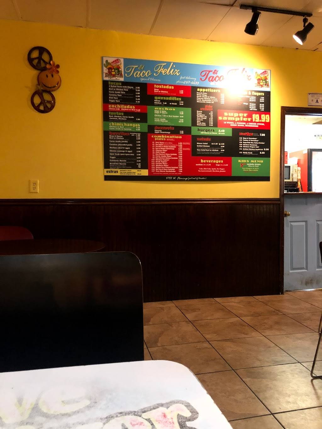 El Taco Feliz | restaurant | 4755 W Flamingo Rd, Las Vegas, NV 89103, USA | 7022476633 OR +1 702-247-6633