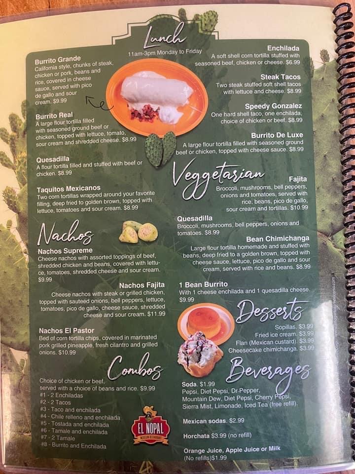 El Nopal Mexican | restaurant | 102 W Main St, Harper, KS 67058, USA | 6209162819 OR +1 620-916-2819