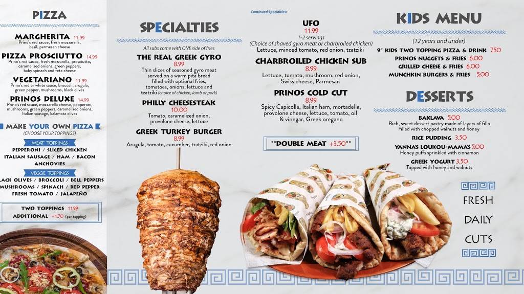 Prinos Mediterranean Grill | restaurant | 7690 Dorchester Blvd #104, Hanover, MD 21076, USA | 4107997024 OR +1 410-799-7024