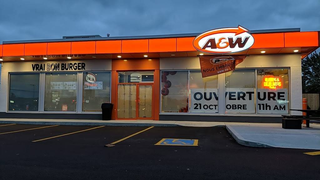 A&W | restaurant | 7610 Boulevard Newman, LaSalle, QC H8N 1X8, Canada | 5143687770 OR +1 514-368-7770