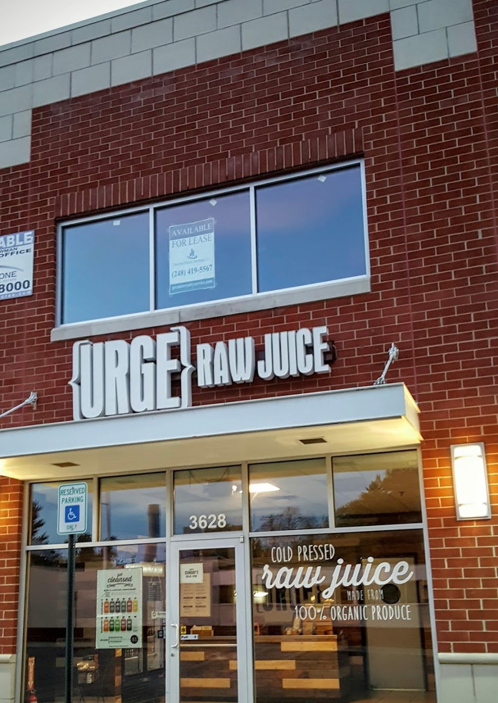 URGE JUICE | restaurant | 3628 Twelve Mile Rd, Berkley, MI 48072, USA | 2482915325 OR +1 248-291-5325