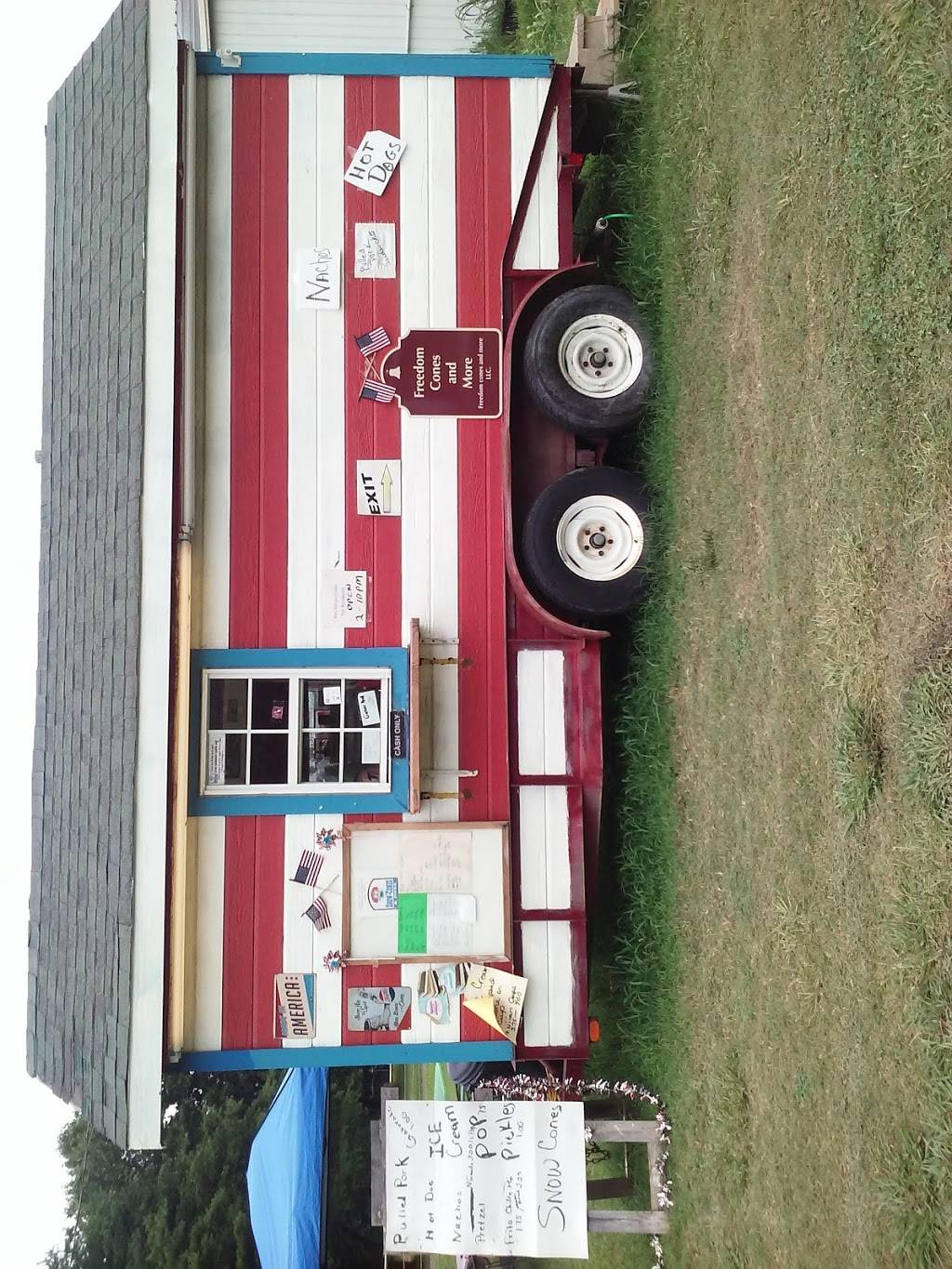 Freedom Cones And More LLC | restaurant | 13337 OK-82, Peggs, OK 74452, USA | 9182300527 OR +1 918-230-0527