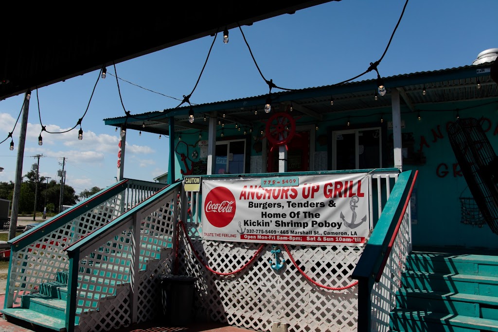 Anchors Up Grill | restaurant | 465 Marshall St, Cameron, LA 70631, USA | 3377755409 OR +1 337-775-5409