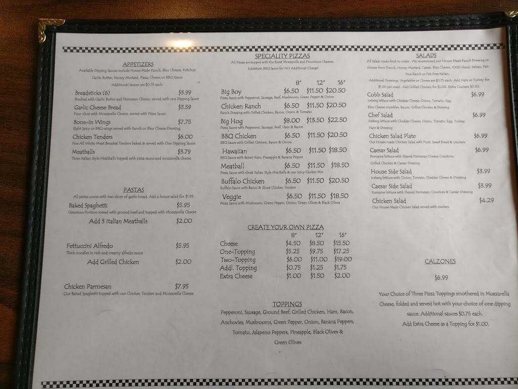 Big Boys Pizza | restaurant | 103 W 8th St, Connersville, IN 47331, USA | 7658251600 OR +1 765-825-1600