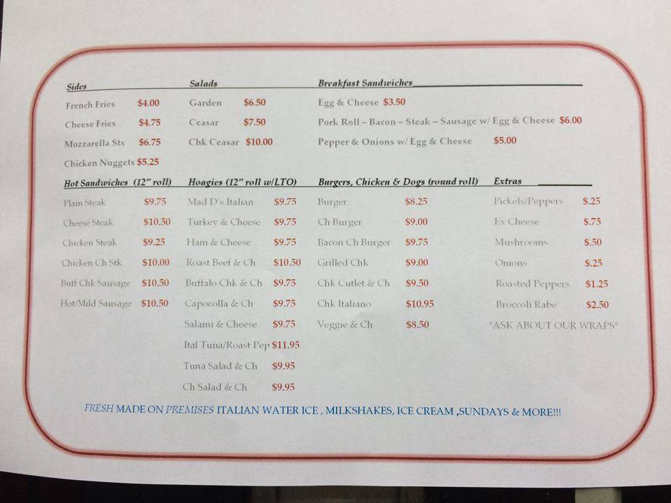 Mad Ds Muncheonette | restaurant | 8307 3rd Ave, Stone Harbor, NJ 08247, USA | 6098303691 OR +1 609-830-3691