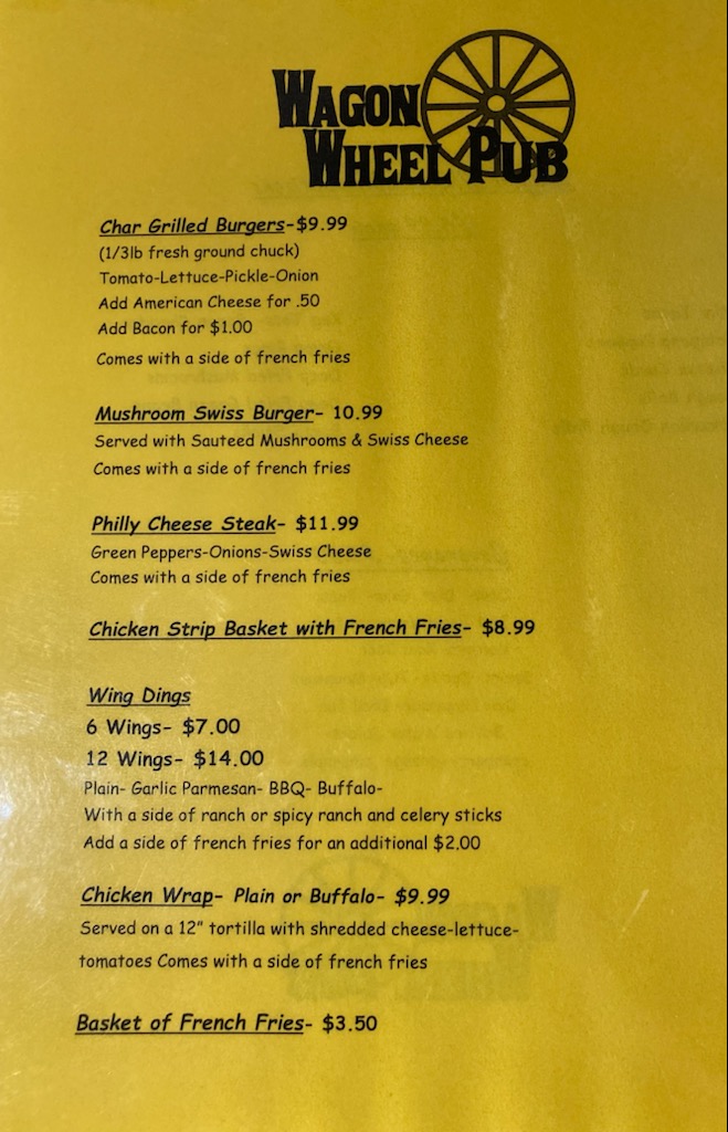 Wagon Wheel Pub | restaurant | 612 Pine St, Sebewaing, MI 48759, USA | 9897043096 OR +1 989-704-3096