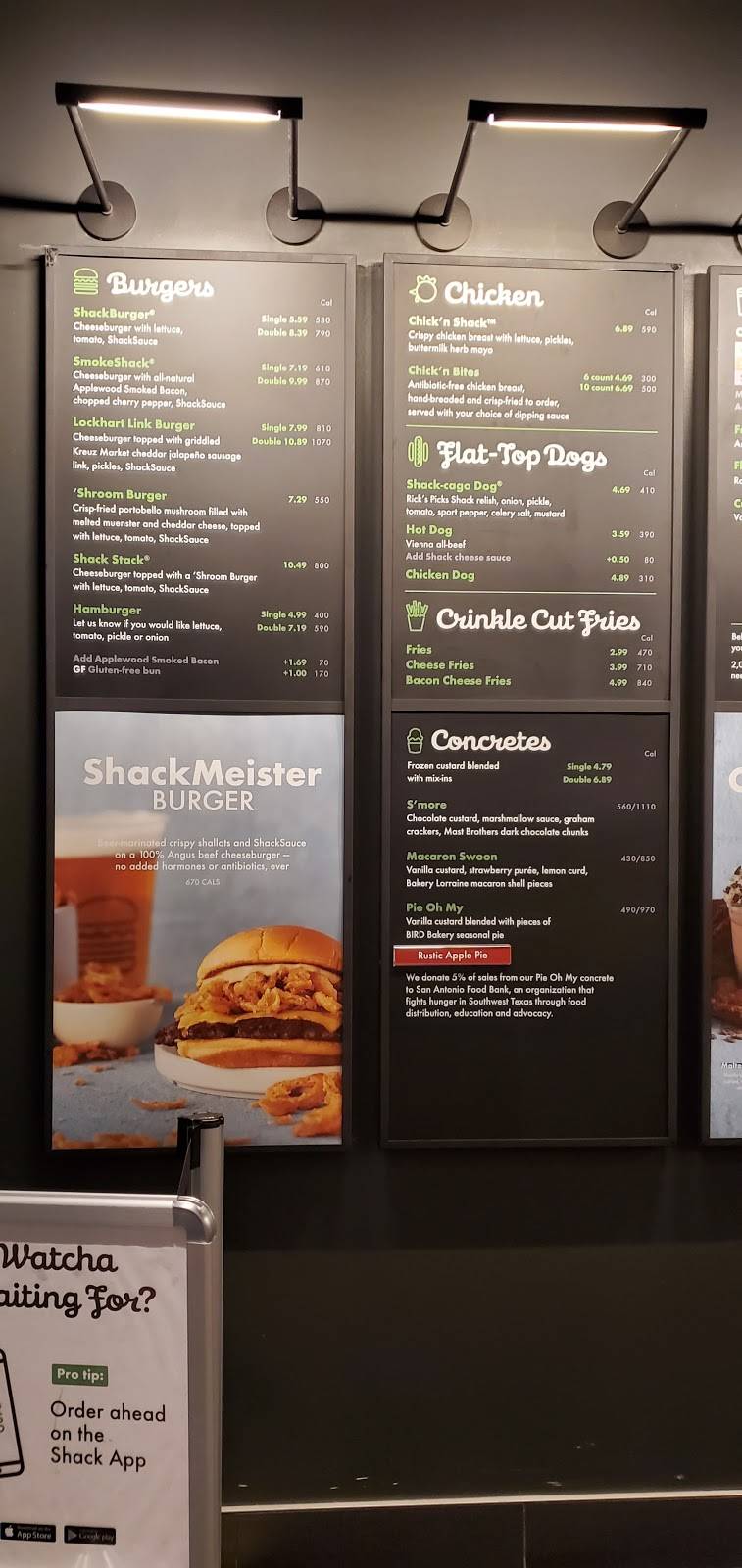Shake Shack | restaurant | 3003 Broadway St, San Antonio, TX 78209, USA | 2104693732 OR +1 210-469-3732