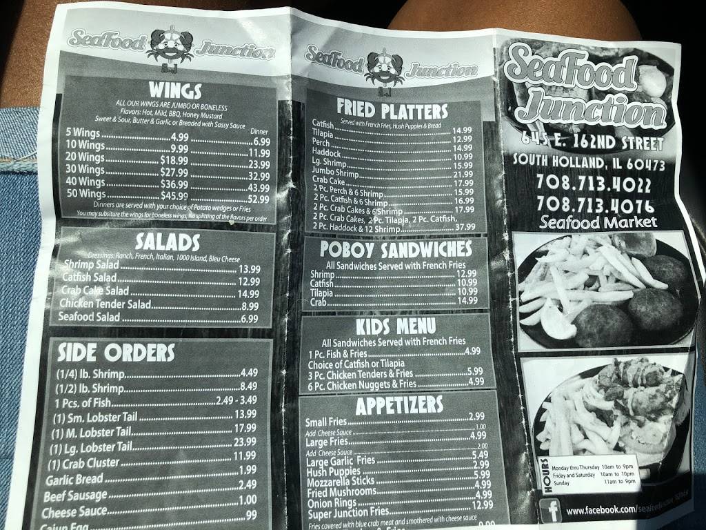 Seafood junction | restaurant | 645 E 162nd St, South Holland, IL 60473, USA | 7087134022 OR +1 708-713-4022